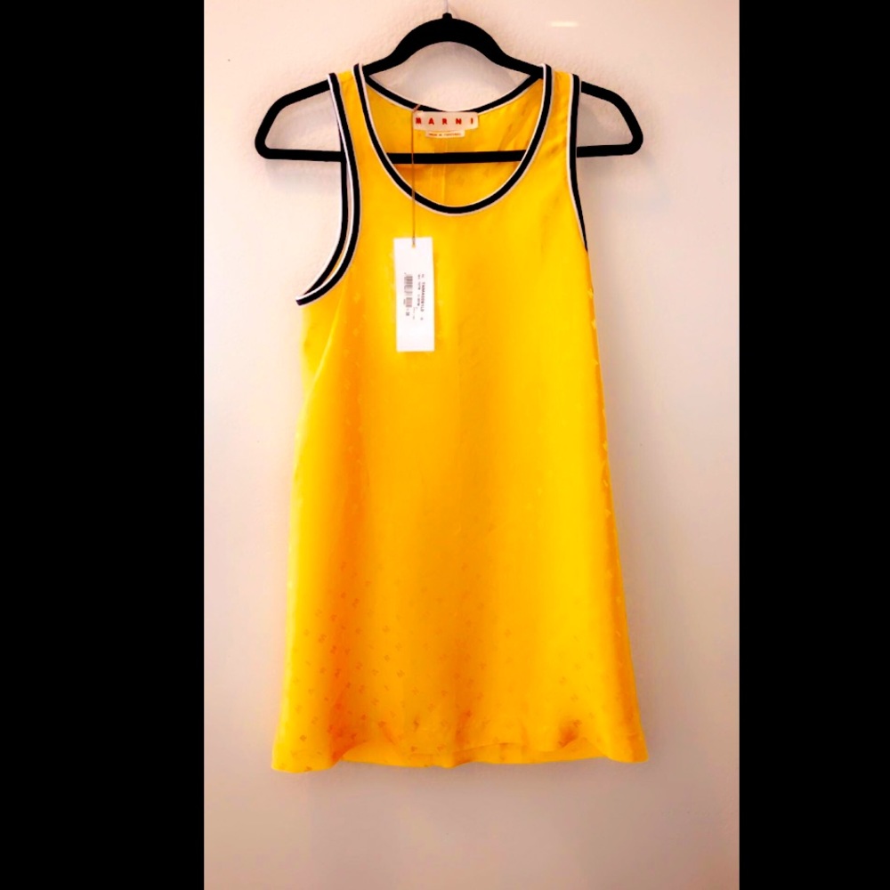 MARNI yellow Tank dress